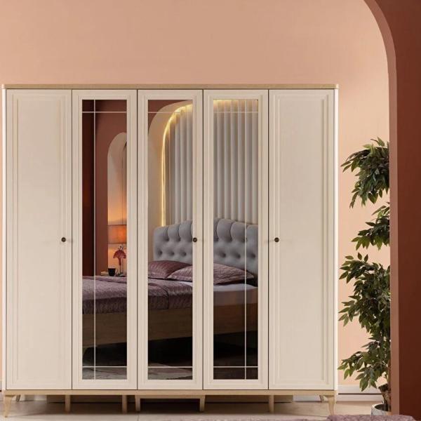 Lorea Wardrobe 5 Doors