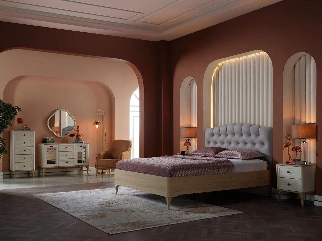 Lorea Bed Frame & Headboard