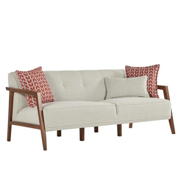 Gina 3 Seater Sofa - Walnut Style