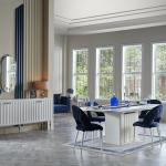 Blanca Alternative Dining Table (Extendable) + Blanca Chair (6264)