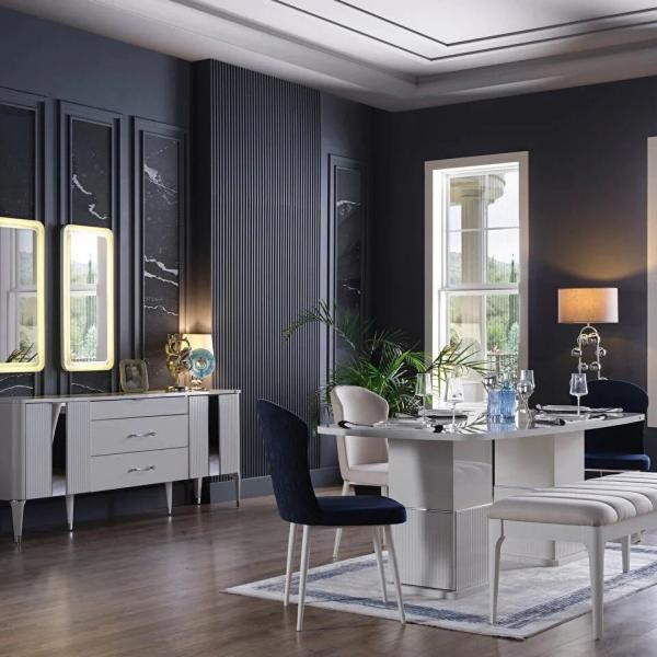 Arena Dining Table (Extendable) + Arena Chair (6265)