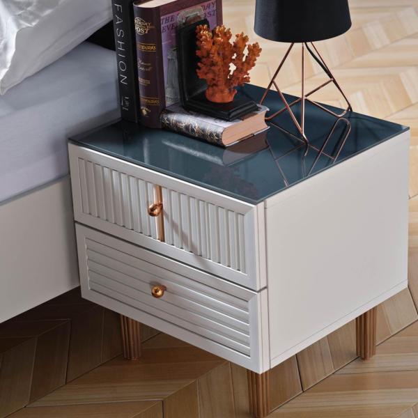 Aren Bedside Table - Sea Green