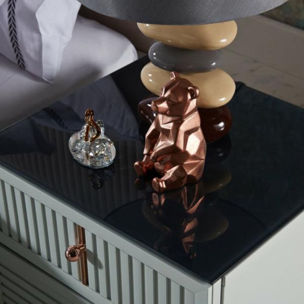 Aren Bedside Table (Sea Green) - Clearance