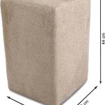 Ottoman Pouffe Footstool (Beige)