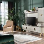 Serra Tv Unit - Gold