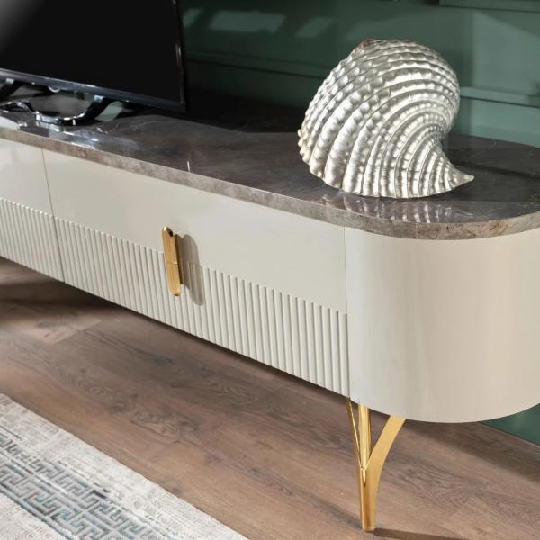 Serra Mini Tv Table - Gold