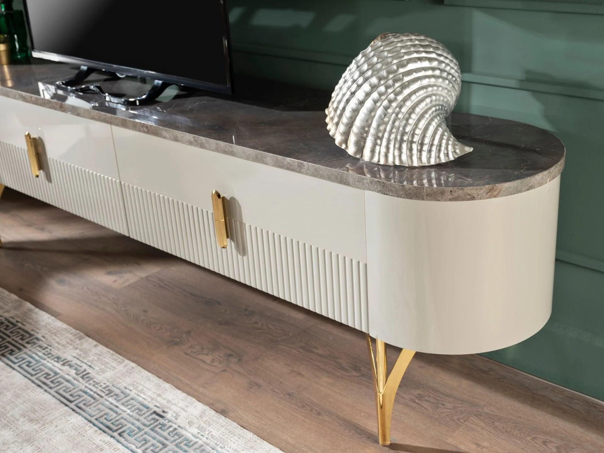 Serra Mini Tv Table - Gold