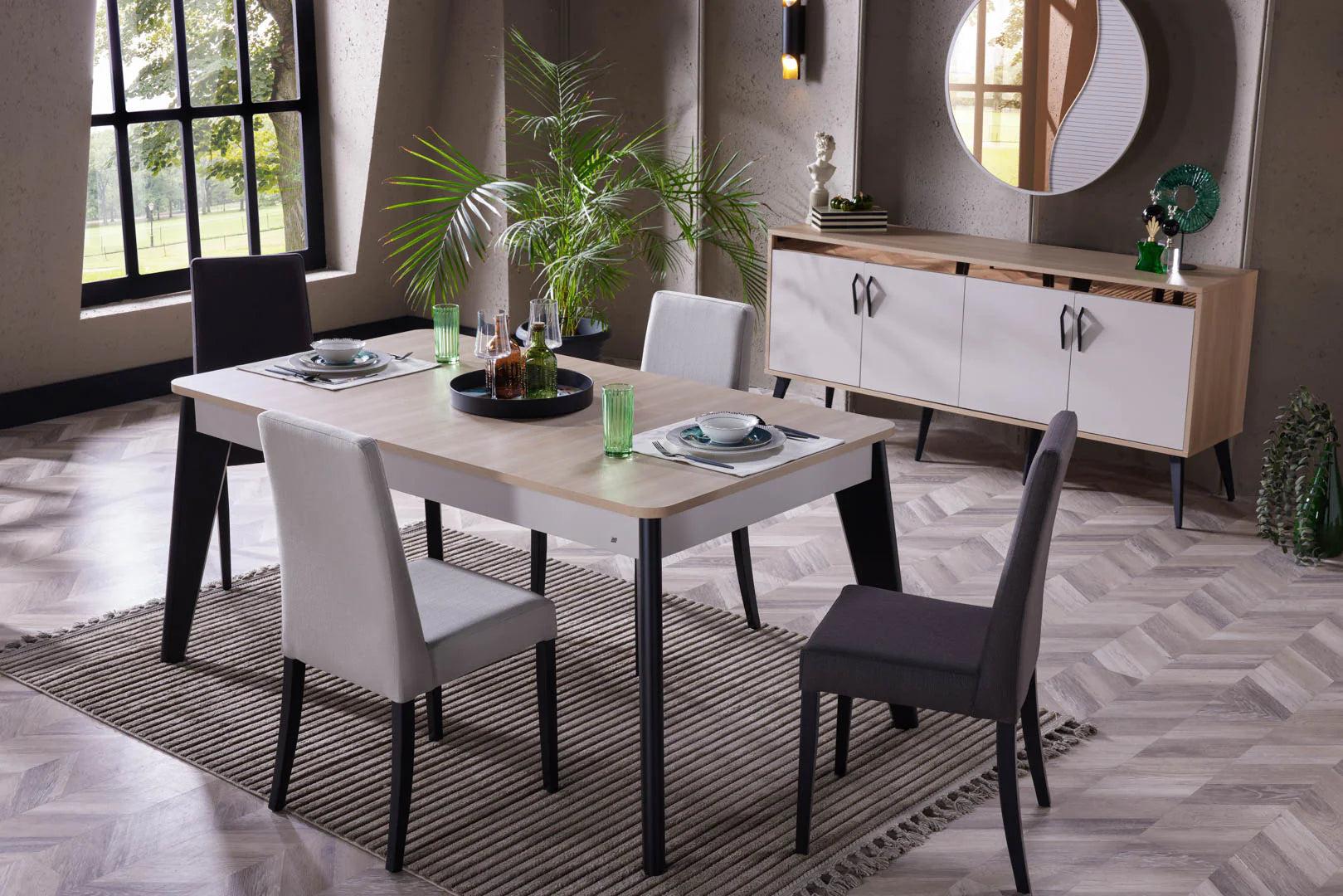 Serez Dining Table (Extendable) + Serez Chair (6275)