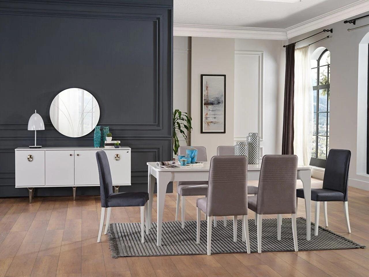 Roxy Dining Table (Extendable) + Roxy Chair (6252)