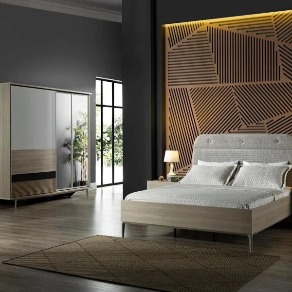 Retro Bed Frame & Headboard