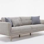 Retro 3 Seater Sofa (Retro Mink) - Clearance