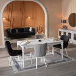 Platin Dining Table (Extendable) + Platin Chair (6283)