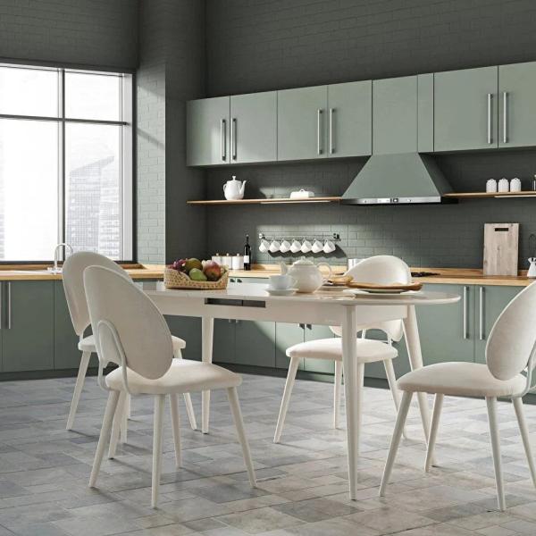 Nevada Dining Table & Chair - White