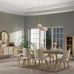 Mitra Dining Table (Extendable) + Mitra Chair (6281)