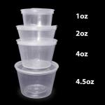 4oz Plastic Hinged Sauce Pots x500