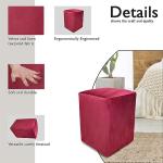 Ottoman Pouffe Footstool (Purple)