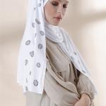 Hijab Muslim Women Head Turbans Scarf Foulard Hand Embroidered Practical Shawl