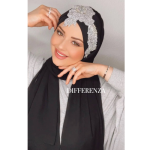 Luxury Hijab Muslim Women Head Turbans Scarf Foulard Hand Embroidered Practical Shawl