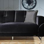 Serra 3 Seater Sofabed - Chrome