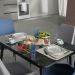 Melody Dining Table & Chair - Anthracite