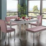 Goldie Dining Table & Chair - White