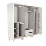 Blanca Mirror Wardrobe 6 Doors