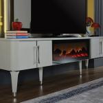 Arena Tv Table With Fireplace