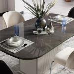 Serra Dining Table (Extendable) + Serra Chair (6268) - Chrome