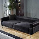 Serra 3 Seater Sofabed - Chrome
