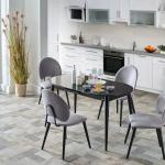Nevada Dining Table & Chair - Black