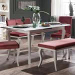 Goldie Dining Table & Chair - White