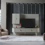 Serra Tv Unit - Chrome
