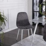 Marble Dining Table & Chair - White