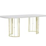Blanca Dining Table (Fixed) + Blanca Chair (6289) - Gold