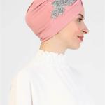 Hijab Muslim Women Head Turbans Scarf Hand Embroidered Bonnet Wedding