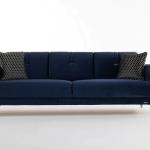 Serra 3 Seater Sofabed - Chrome