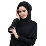 Luxury Hijab Scarf Abaya Chiffon Muslim Women Wear Wedding Turbans