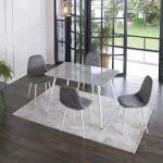 Marble Dining Table & Chair - White