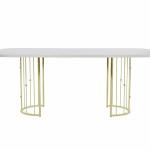 Blanca Dining Table (Fixed) + Blanca Chair (6289) - Gold