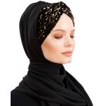 Luxury Hijab Scarf Abaya Chiffon Muslim Women Wear Wedding Turbans