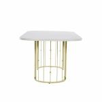 Blanca Dining Table (Fixed) + Blanca Chair (6289) - Gold