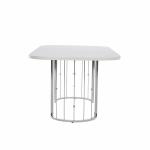 Blanca Dining Table (Extendable) + Blanca Chair (6289) - Chrome
