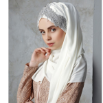 Luxury Hijab Muslim Women Head Turbans Scarf Foulard Hand Embroidered Practical Shawl