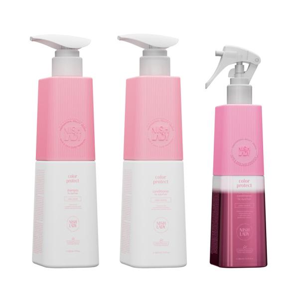 Colour Protect SET for Dyed Hair contains; Shampoo & Conditioner & Bi-Phase Conditioner