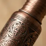 Premium Handcrafted Engraved Copper Flask (750ml)