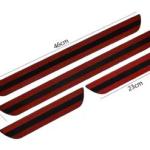 For Vw T-Roc 2017 + Chrome Door Sill Trim Plate Covers Scratch Guard 4 Pcs