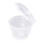 4oz Plastic Hinged Sauce Pots x500