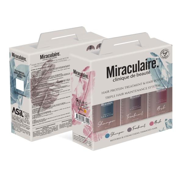 Professional Keratin Hair Botox SET, 475 ml (each)