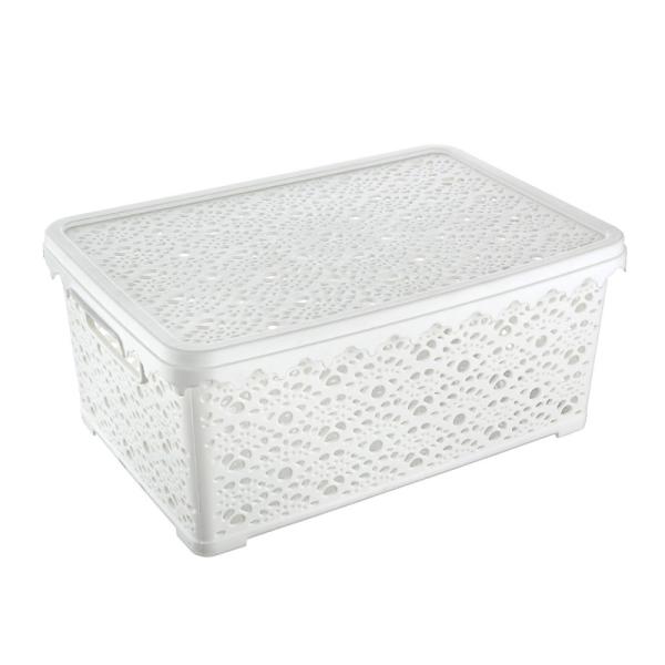 Lace Patterned Box with Lid