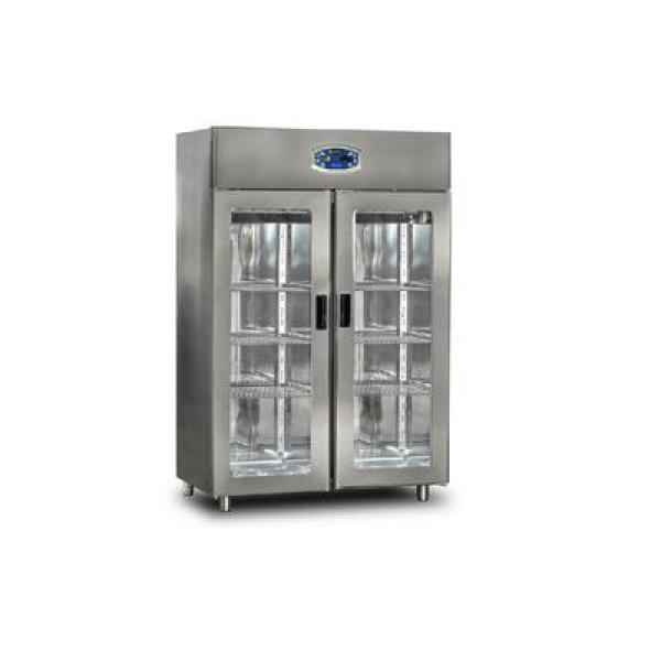 22DBF2C-GN Upright Refrigerator With Two Glass Doors